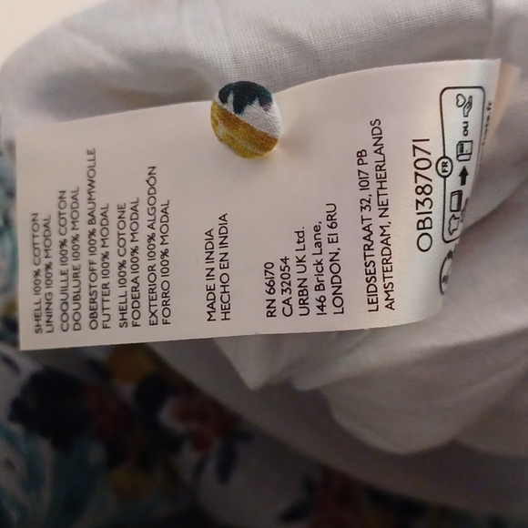 Anthropologie The Peregrine Floral Midi Dress SZ M Button Up Ruffle Sleeve NWOT - Picture 16 of 16